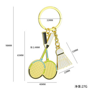 X-1718 badminton keychain
