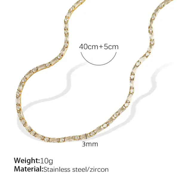 Wholesale Ion Plating (IP) Real Gold Plated 18K Gold Square Rectangle 304 Stainless Steel Elegant Simple Style Waterproof Non Tarnish 304 Stainless Steel Bracelets