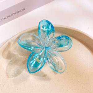 39#Colorful transparent plumeria clip-transparent blue