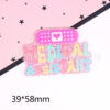 oly-9d66a290c98cb8922f5687a49ed5de7c Wholesale loose powder cartoon letters love bag jewelry acrylic pin DIY patch accessories