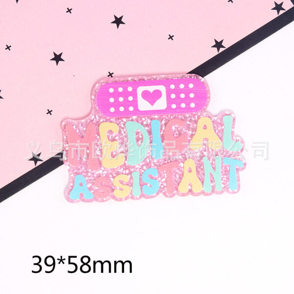 oly-9d66a290c98cb8922f5687a49ed5de7c Wholesale loose powder cartoon letters love bag jewelry acrylic pin DIY patch accessories
