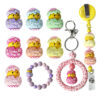 oly-9d76d183548f99aacb6d46aada27ddc3 Wholesale Easter Silicone Beads 3D Resurrection Chick Broken Shell Egg Dropping Glue Solid Beads DIY Beaded Accessories