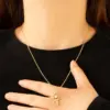 Wholesale Three-dimensional Letter Necklace For Women With Electroplating KC Golden Plated Copper, Artificial Rhinestones, And Cable Chain