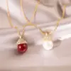 Wholesale Gold Plated French Vintage Ice Queen Pearl Necklace Women's Luxury Sensation Pendant Lightweight High End Jewelry Accessories