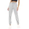 Wholesale Women’s Solid Color fleece-lined Pants Casual Sports Jogging High Waist Loose Leg-toe Household Casual Pants