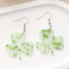 Wholesale St. Patrick's Day Clover Plant Acrylic Earrings Small Fresh High Elegant Leaf Earrings