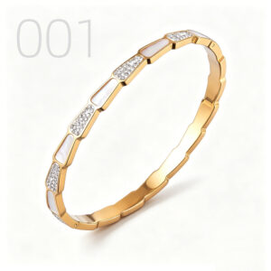 White shell zircon gold