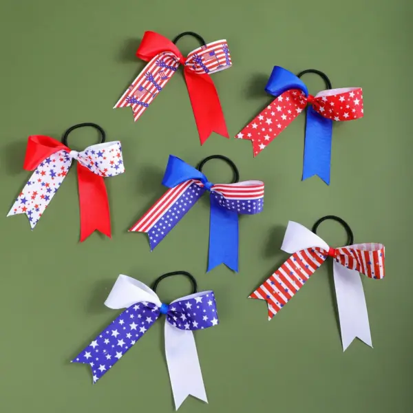 Wholesale American Independence Day Children's Custom Elastic Hairband Headwear Festival Elements Elastic Hairband Hair Accessories