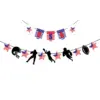 Wholesale Holiday Party Decoration Banners Horizontal Flags Celebration Bunting Flags