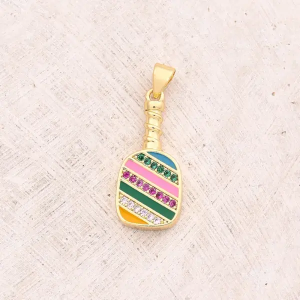 Wholesale 1 Pc/Package 16x10mm 22x20mm 25x11.5mm 3mm 5x3mm Copper Zircon 18K Gold Plated Pentagram Balloon American Flag Polished Pendant