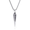 oly-9dd49ad915f989d8515f99132760f266 Wholesale retro trend triangular cone shape stainless steel pendant
