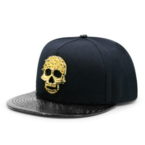 Black PU leather brim / Adjustable size 55-60cm