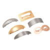 Wholesale Joker geometric metal brushed hair clip minimalist cold wind back head ponytail spring clip