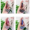 oly-9dde7339c957311b88d6d6b19f86c731 Wholesale creative high-grade rhinestone heart car keychain Japanese and Korean ladies accessories diamond rope bag pendant