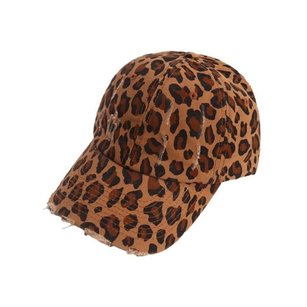 oly-9de7cac2d3201d0041c1372d905a4710 Wholesale Retro Leopard Print Old Baseball Hat for Women Spring and Summer Brushed Soft Top Y2K Face-Showing Small Ins Sexy Peaked Cap