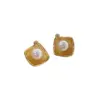 Wholesale Spider Earrings Light Luxury High-end Sense Plated 18k Gold Pearl Imitation Earrings