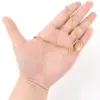 Wholesale PVD Coated Real Gold Plated Oval 201 Stainless Steel 304 Elegant Simple Style Classic Waterproof Non Tarnish Necklace