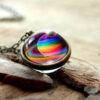oly-9e048c9f34958490ed767139a4d93fd8 Wholesale Jewelry Double-Sided Glass Ball Solar System Universe Starry Sky Necklace