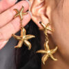 oly-9e04df394234c6d93ebab5b87ff49488 Wholesale personality fashion marine series earrings Joker starfish earrings earrings