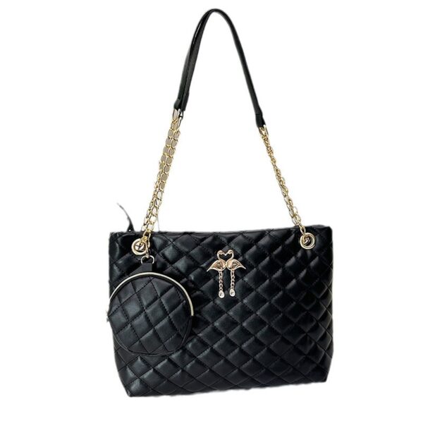 oly-9e0a0d0977fed2e4d21566f856eb9cb7 Wholesale Large capacity diaper bag shoulder bag with printed diamond pattern, two-piece set