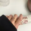 Wholesale Copper 14K Gold Plated White Gold Plated IG Style Modern Style Simple Style Plating Hand Hug Open Rings