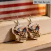 oly-9e27450111c2e20b088668f36212ba9e Wholesale Retro Multicolor Acrylic Statue Drop Earrings For Women With 304 Stainless Steel Ear Pins