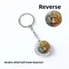 Wholesale United States American National Day Metal Key Chain With Gem Inlay, Patriotic Souvenir Accessory