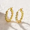 Wholesale Three-dimensional Geometric Earrings For Women In Copper With KC Golden Plated Water Plating And 0.03µm Thickness