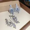 Wholesale Silver Bird Earrings For Women Featuring Copper With Zircon Inlay And 304 Stainless Steel Ear Pins