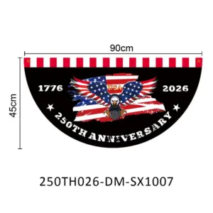 45*90CM Fan-shaped Flag / 250TH026-DM-SX1007