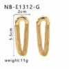 Wholesale PVD Coated 18K Gold Real Gold Plated Semicircle Tassel Lines 304 Stainless Steel Vacation Classic Style Waterproof Non Tarnish Drop Earrings