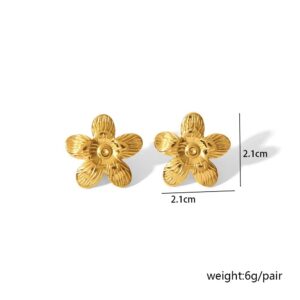 21mm gold petals