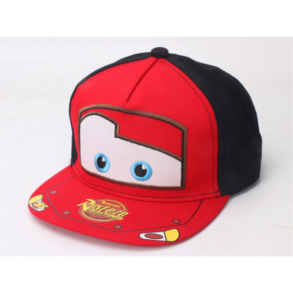 oly-9ee1129dc1aa2d013f63f9070c8fb1f8 Wholesale Hat Children's Baseball Cap Embroidered Car Cartoon Hip-Hop Flat Along Street Dance Cap Spring and Autumn