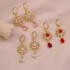 Wholesale Retro Hollow Waterdrop Earrings Luxury Sensation New Model Jewelry Gold Plated Copper Post For Women Romantic Polished Finish