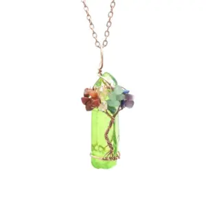 Ancient Red Copper + Green Crystal