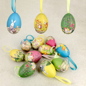 5*7cm paper-wrapped easter eggs random style 12 pack