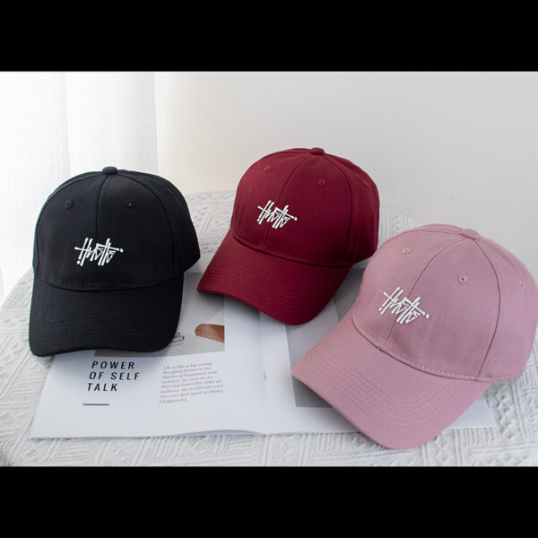 oly-9ef5c870e433c70c52a5f5999619e064 Wholesale Solid Color Offset Printing Art Letter Baseball Cap Women's Korean-style All-match Wide-brimmed Face Small Soft Top Big Head Hat for Men