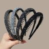 Wholesale High Cranial Top Sponge Hair Hoop Women's Retro Simple French All-Match Internet Celebrant Hair Hoop Hair Card Headwear for Wash-Out