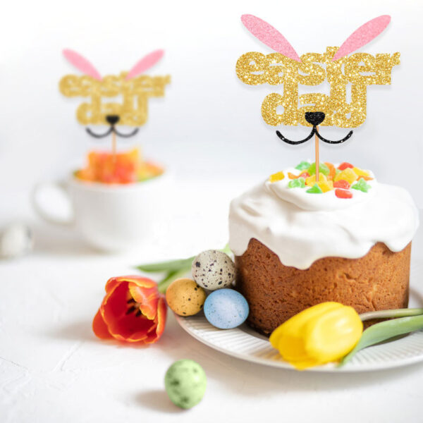 oly-9f1310d7b01a06d33c32c4294323960c Wholesale Easter birthday cake card holder dessert decoration carrot cake decoration birthday gift plug-in