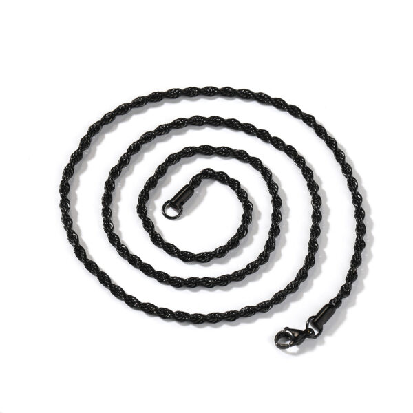 Wholesale Stainless steel gold twisted chain plain chain twisted rope chain
