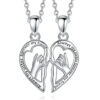 Wholesale  Heart-shaped Hand-in-hand NecklaceFashion Collarbone Chain Valentine's Day Pendant Friendship Necklace