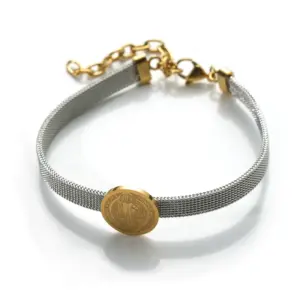 E-Father's Bracelet (Two-Tone Fine) / 18K Vacuum Plating