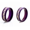 oly-9f8c9a9766b6f7b94e90ce30a58d9499 Wholesale Jewelry Inlaid with Dragon and Phoenix Pattern Purple Titanium Steel Nine Purple Fire Ring Couple Ring Bracelet