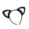 oly-9f953818c2d2f1bfdff36cb28022aecb Wholesale Black Cat Ear Headband Short Plush Cat Girl Headband Performance Headwear Halloween Decoration Supplies