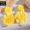 oly-9f9c54556d99a1efe42b7d0b827be43c Wholesale Jewelry Fashion Irregular Three-Dimensional Flower Design Earrings Exaggerated Colorful Enamel Petal Earrings