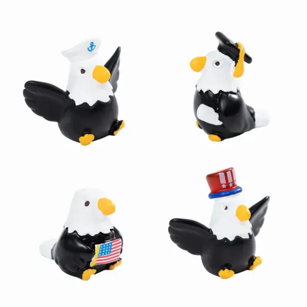 oly-9faef50d9c389a799b374d99aa90bdb7 Wholesale Cartoon Style Resin Eagle Ornament For Independence Day Lawn Decoration
