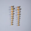 Wholesale jewelry fashion retro CCB personality metal round beads geometric tassel long earrings eardrop women