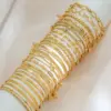 Wholesale Ion Plating (IP) Geometric 304 Stainless Steel Elegant Simple Style Streetwear Waterproof Non Tarnish 304 Stainless Steel Bracelets