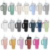 Wholesale  40oz Stainless Steel Ice Cup with Straw Portable Car Cup Large Capacity Thermal Insulation Cup
