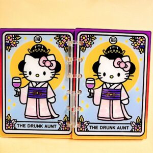 A792-hello kitty tarot notebook (with inner pages and buckles)